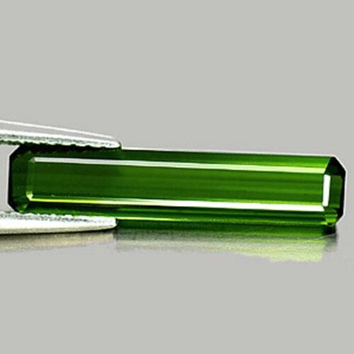 1.94ct Natural African Green Tourmaline Loose Gemstone - VVS Clarity, Eye Clean, 19x4mm Faceted Tourmaline Cut for Jewelry Making, Engagement Rings & Collector's Specimens