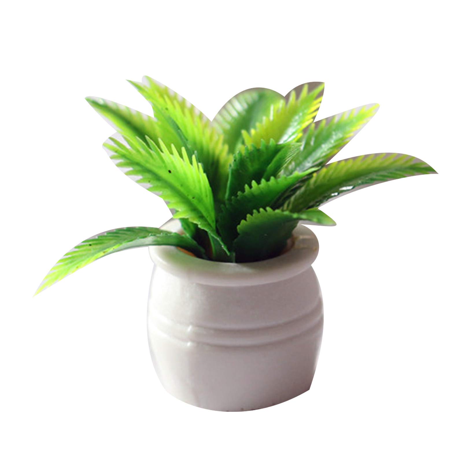 Mini Green Plant Tree Potted Dollhouse - Tiny Artificial Plants for Dollhouse Miniature Furniture, Home Decor & Kids Playroom Accessories | Perfect for Dollhouse Scenes, Fairy Gardens & DIY Craft Projects