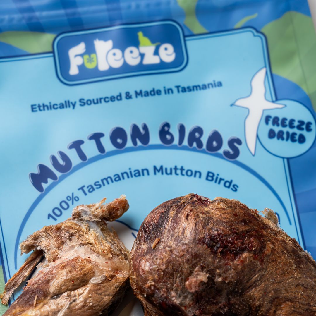 Premium Freeze Dried Free Range Mutton Birds 40g - All Natural Protein Snack for Hiking, Camping & Emergency Food Supply