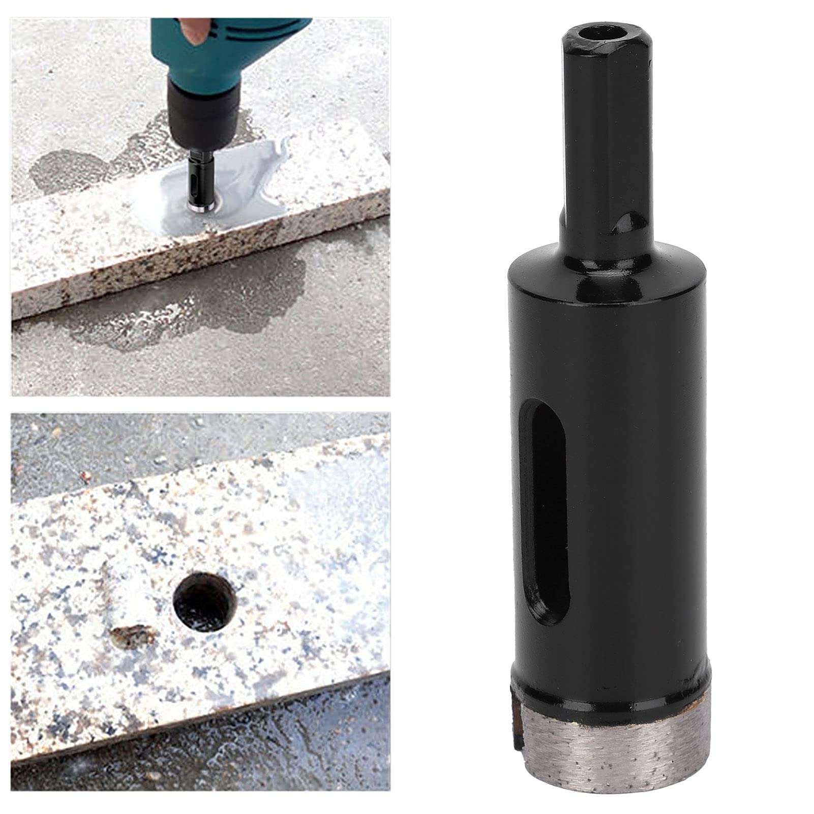 22mm Professional Hole Saw Drill Bit for Granite & Ceramic Tile - Heavy Duty Core Drill Bit for Precise Drilling in Hard Materials | Perfect for Masonry, Construction & DIY Projects