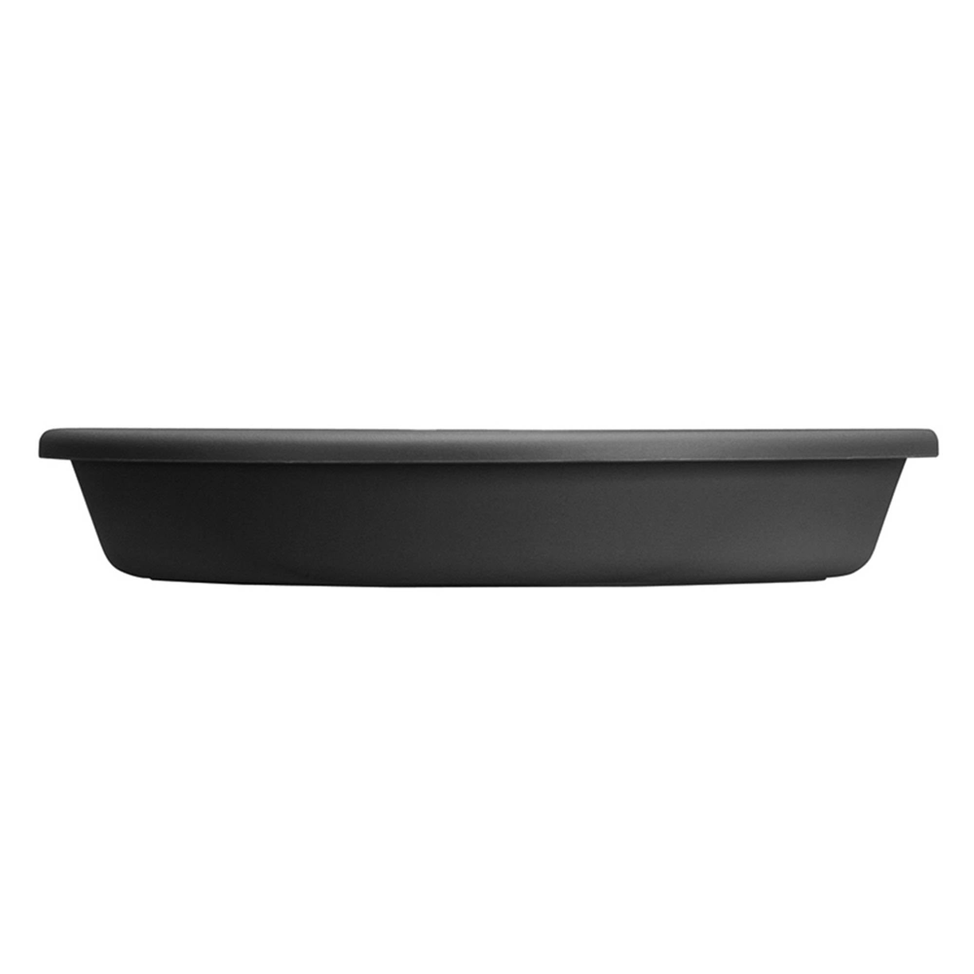HC Companies 12-Pack Black Classic Plastic 21.13 Inch Round Flower Planter Saucers with Drip Tray for 24 Inch Pots - Moisture Collection for Indoor/Outdoor Plants, Garden, Patio & Deck Use