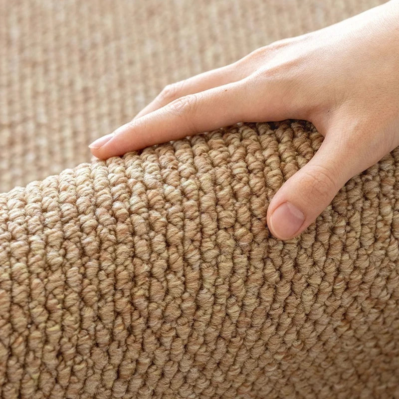 Elianna Faux Linen Minimalist Pet-Friendly Area Rug - Soft Non-Slip Living Room Carpet for Bedroom, Nursery & Home Decor