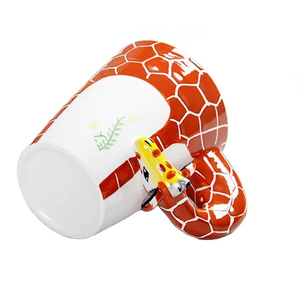 Wildlife Giraffe Coffee Mug - 16oz Ceramic Giraffe Print Tea Cup with Handle, Perfect for Home, Office & Safari Themed Gifts