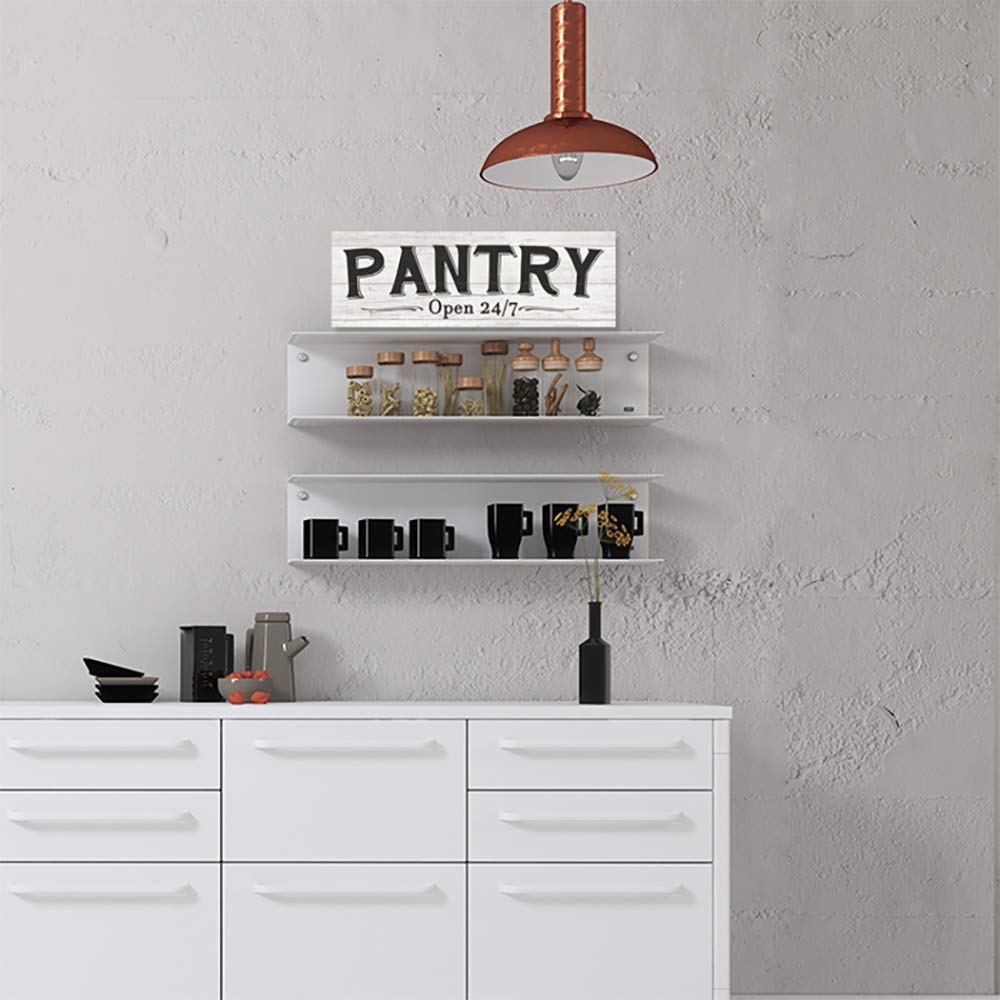 Chico Creek Signs Modern Farmhouse Rustic Wooden Pantry Decor Sign - 6x18 Inches - Perfect for Kitchen, Dining Room & Country Style Home Decor