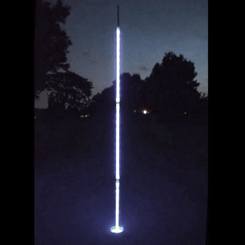 LED Glow in the Dark Golf Flag Set of 3 - 6.5ft Light Up Night Golf Accessories for Driving Range, Backyard Practice & Night Tournaments