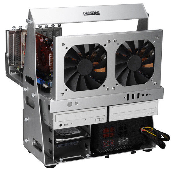Lian Li T60 PC Case Cooler Rack - Black Radiator Expansion Kit for Enhanced Cooling | Perfect for Gaming Rigs & Custom Water Cooling Systems