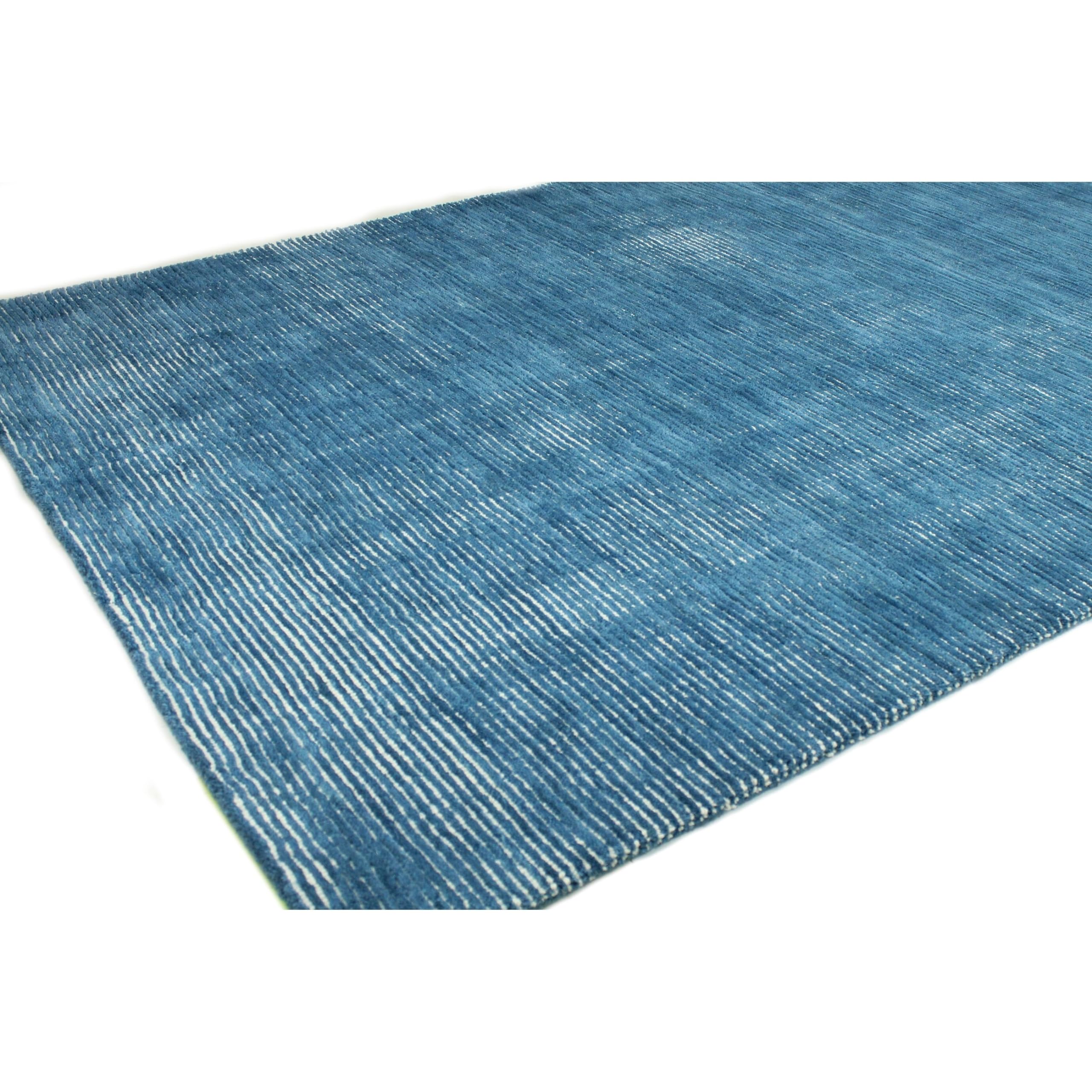 Luxury Hand Tufted Wool & Viscose Area Rug - 5' x 7.6' Ivory/Grey - Bashian Collection - Perfect for Living Room, Bedroom, Entryway, Hallway Runner - Soft & Durable Home Decor Carpet