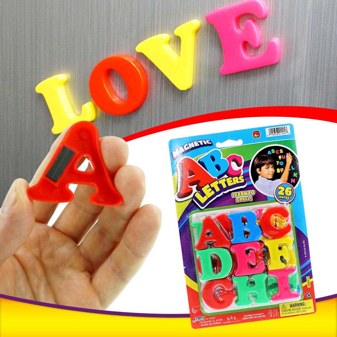 JA-RU Magnetic Numbers Toy - 52 Magnets for Kids, Refrigerator & Whiteboard - Math Learning Toys for Preschool & Classroom Use