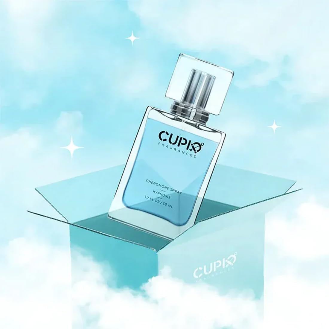 **50ml Cupid Cologne for Men - Pheromone-Infused Fragrance with Hypnotic Charm, Long-Lasting Scent (2-Pack) - Perfect for Dates, Gifts & Special Occasions**