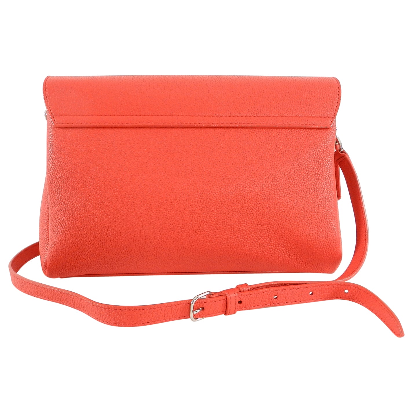 Balenciaga Le Dix Hot Coral Soft Courier Leather Crossbody Bag for Women | Stylish Shoulder Purse for Daily Use, Travel & Night Out