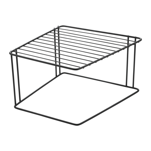 1 Tier Cornell Shelf in Lava & Matt Black - Modern Floating Wall Shelf for Living Room, Bedroom, or Office Decor
