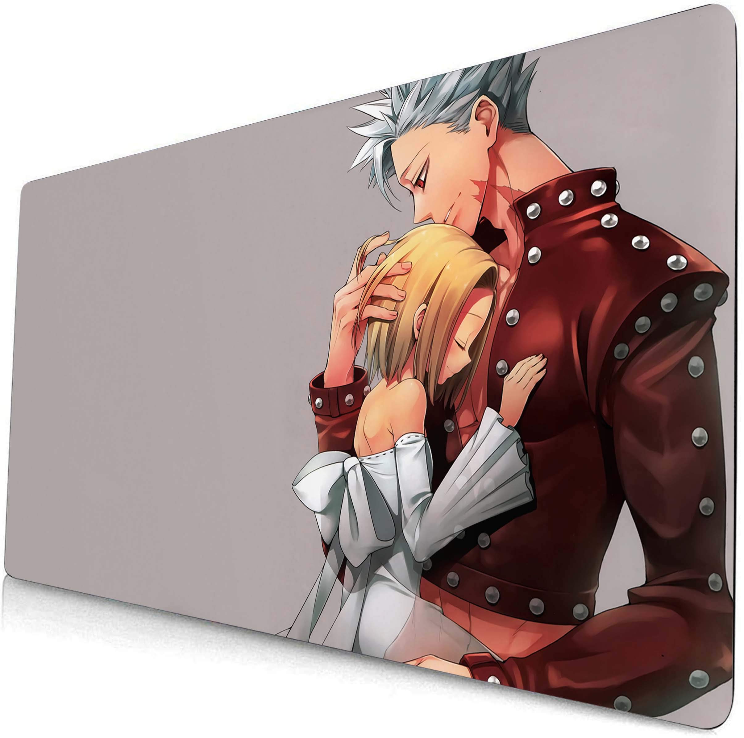 The Seven Deadly Sins Anime Gaming Mouse Pad - Large XXL Non-Slip Desk Mat for Keyboard & Mouse (Meliodas, Ban, Escanor) - Perfect for PC Gaming, Office Work & Anime Decor