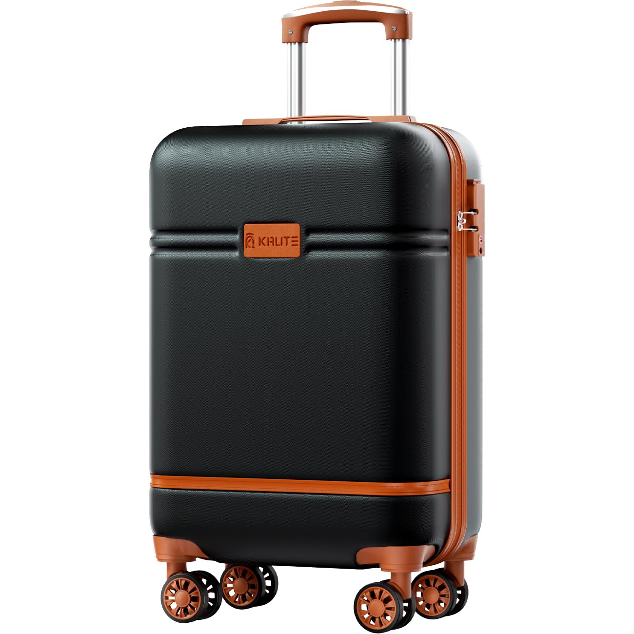 Krute 20in Carry On Luggage - Airline Approved Hard Shell Suitcase with 360° Spinner Wheels, TSA Lock & PC+ABS Material (22x14x9 inches) - Perfect for Business Travel & Weekend Getaways