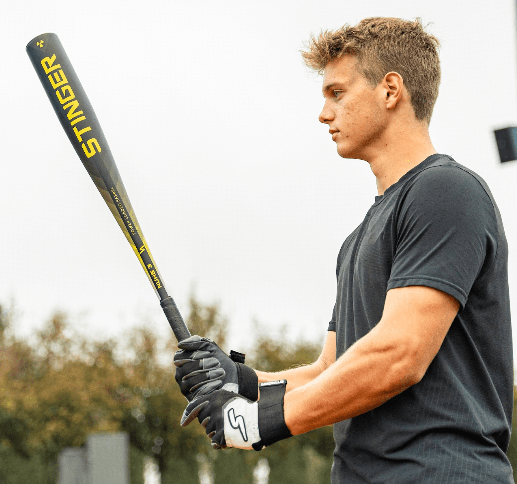Premium Winder Series Batting Gloves - Graphite/Black & White Baseball Gloves for Training & Games - Ideal for Baseball, Softball & Batting Practice