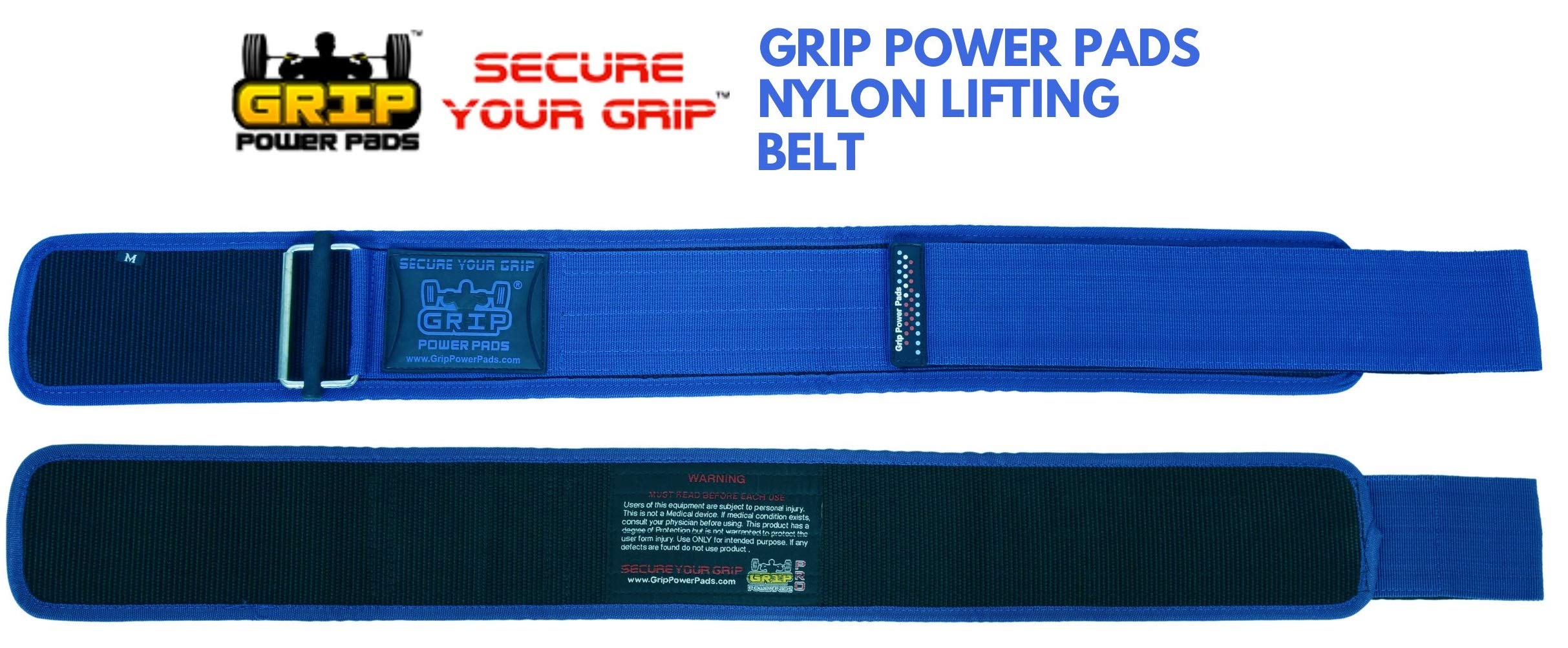 4 Inch Wide Grip Power Pads Weight Lifting Belt for Olympic Lifting - Medium (32