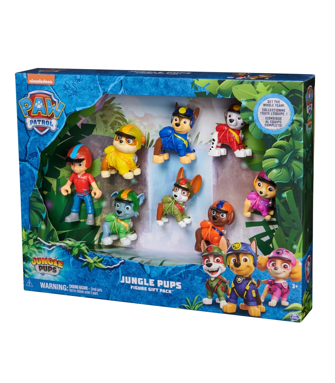 PAW PATROL JUNGLE PUPS Action Figure Toy Set - 6 Pack with Chase, Marshall, Skye & More | Perfect Gift for Kids Birthday & Christmas | Adventure Play & Collectible Fun