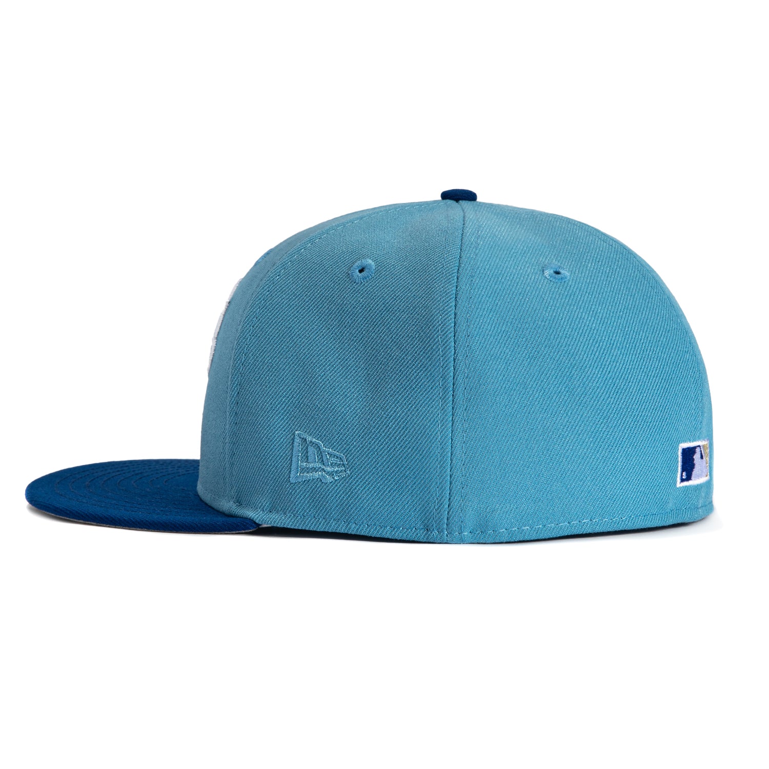 New Era 59Fifty Kansas City Royals 1989 All Star Game Patch Script Hat - Light Blue & Royal Blue Baseball Cap for Men - Perfect for MLB Games, Sports Events & Casual Streetwear