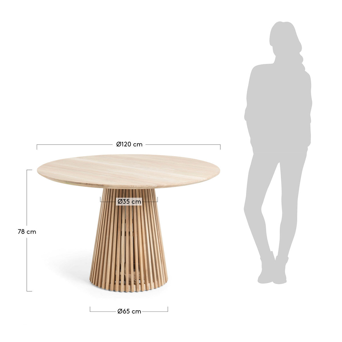 Round Dining Table - 42 Inch Modern Wooden Kitchen Table for Small Spaces - Perfect for Breakfast Nook, Apartment Dining, and Cozy Family Meals