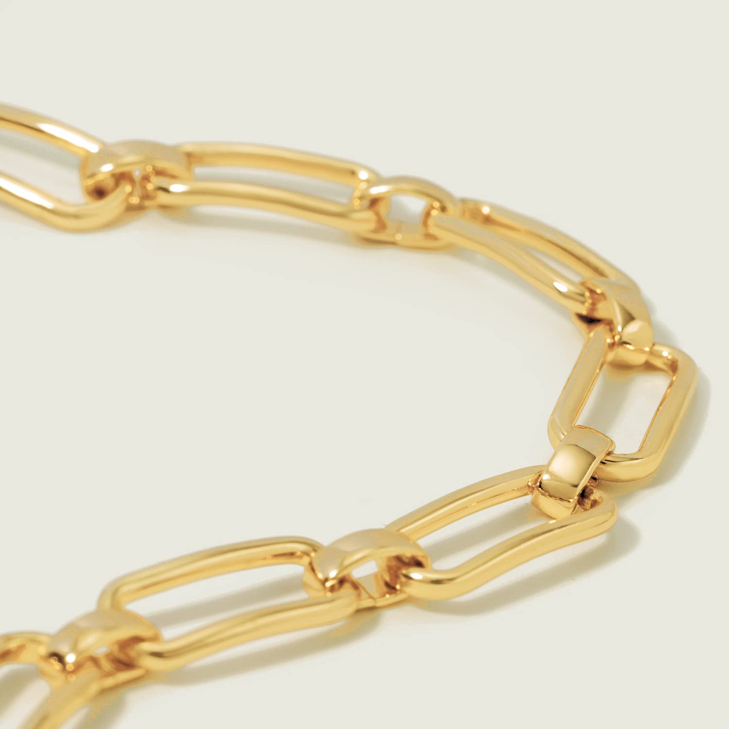 18K Gold Plated Beaded Bracelet for Women - Handmade Satellite Diamond Cut Oval & Round Beads Rope Chain Dainty Jewelry | Perfect for Everyday Wear, Parties & Gifts