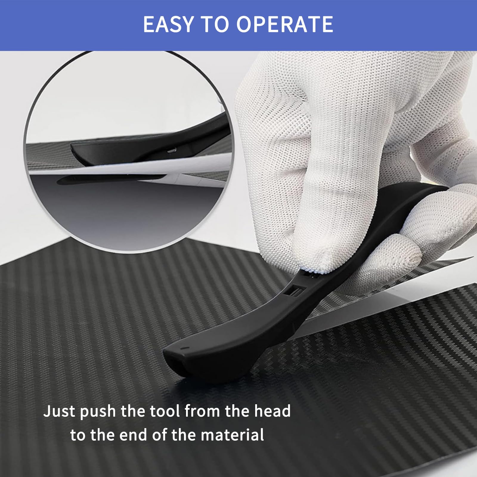 3Pcs Safety Cutter Set - Vinyl Utility Knife for Wrapping Paper, Window Tint, Automotive Wrap & Crafts - Sharp Precision Cutting Tool for Home, Office & Gift Wrapping - Perfect for DIY Projects, Holiday Gifts & Professional Installations
