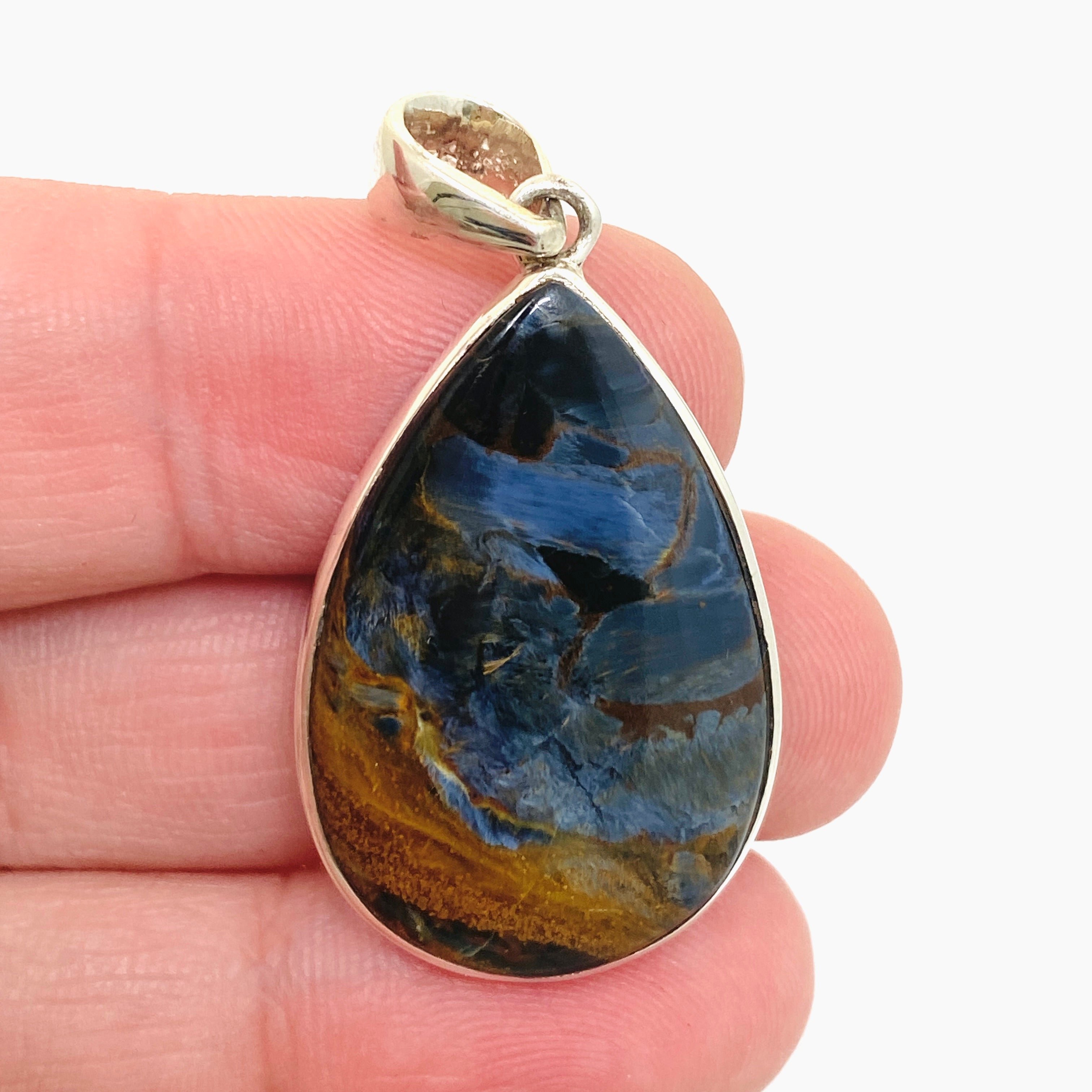Natural Pietersite Teardrop Cabochon Pendant PPGJ1063 - Handmade Gemstone Jewelry for Women, Gift for Her - Perfect for Meditation, Energy Healing & Spiritual Practices