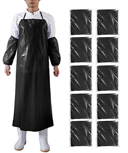 Black Apron&sleeves Set