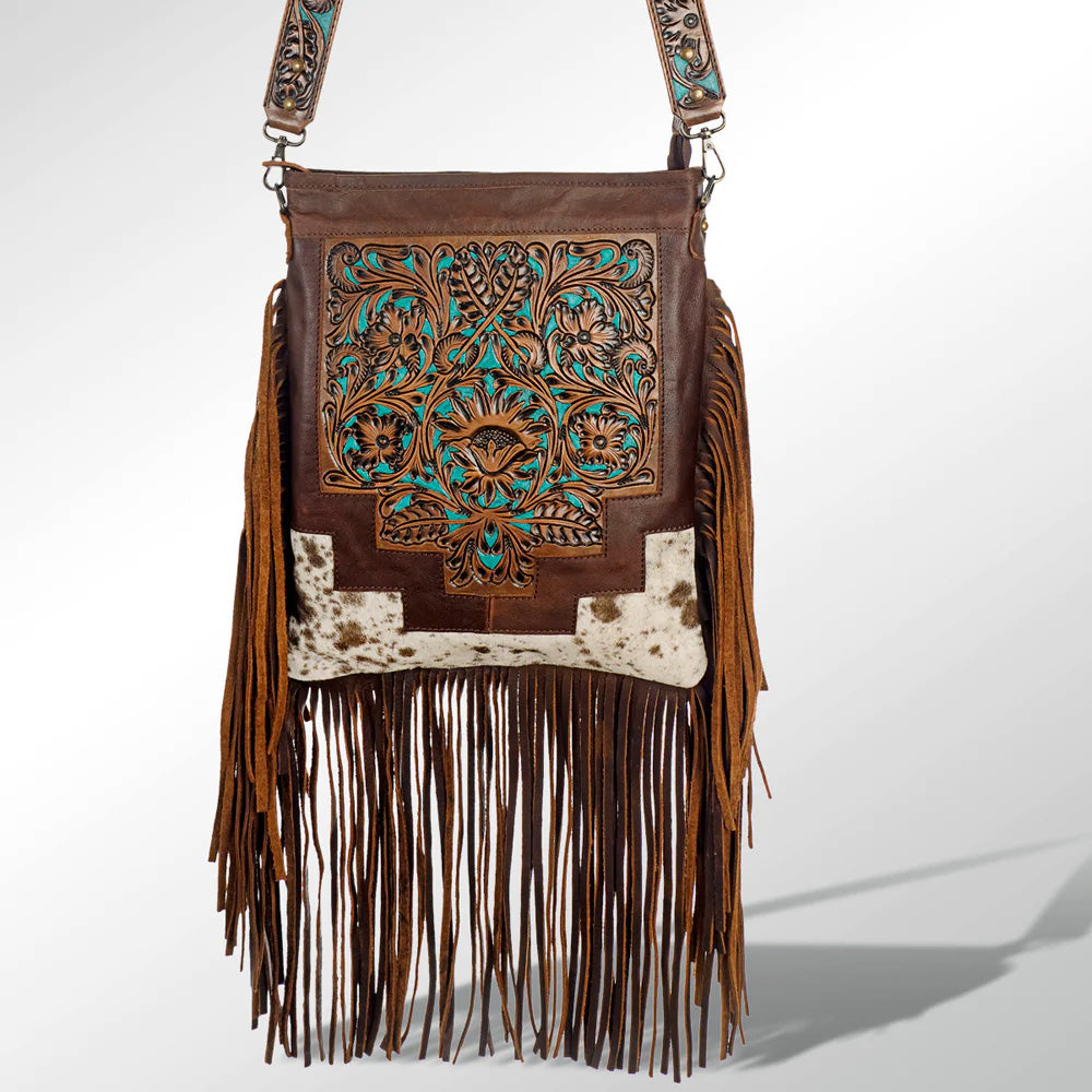 American Darling Genuine Leather Crossbody Bag for Women - Stylish Cowhide Purse for Daily Use, Travel & Shopping