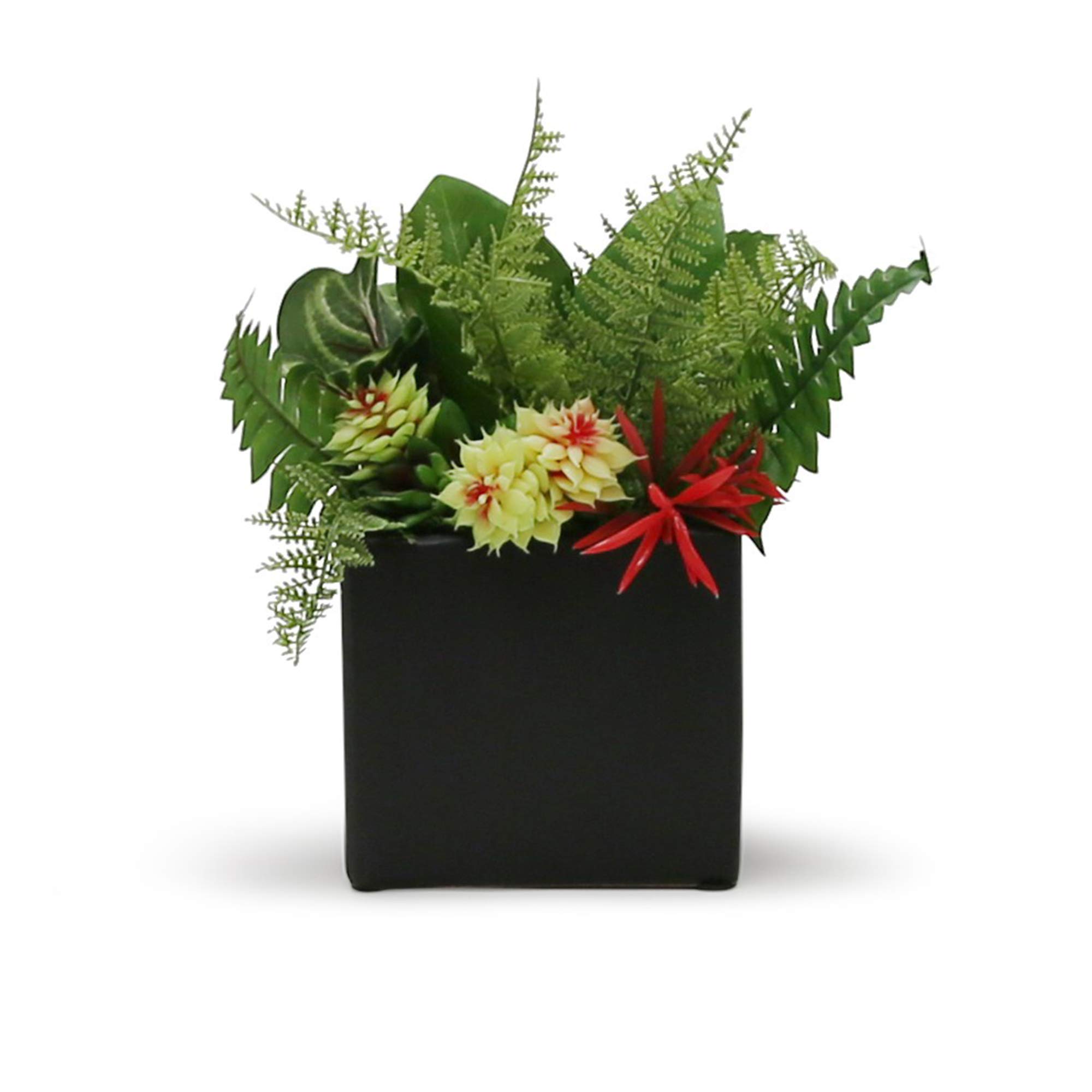 Modern Ceramic Cube Vase - 5.5
