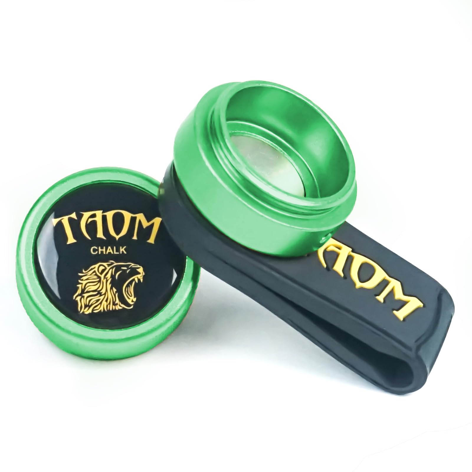 TAOM Round Magnetic Pool Chalk Holder - Portable Billiard Chalk Cubes for Cue Tips | Mini Chalk Case Container for Pool Table, Snooker & Billiards Accessories | Perfect for Home Game Rooms, Bars & Professional Tournaments