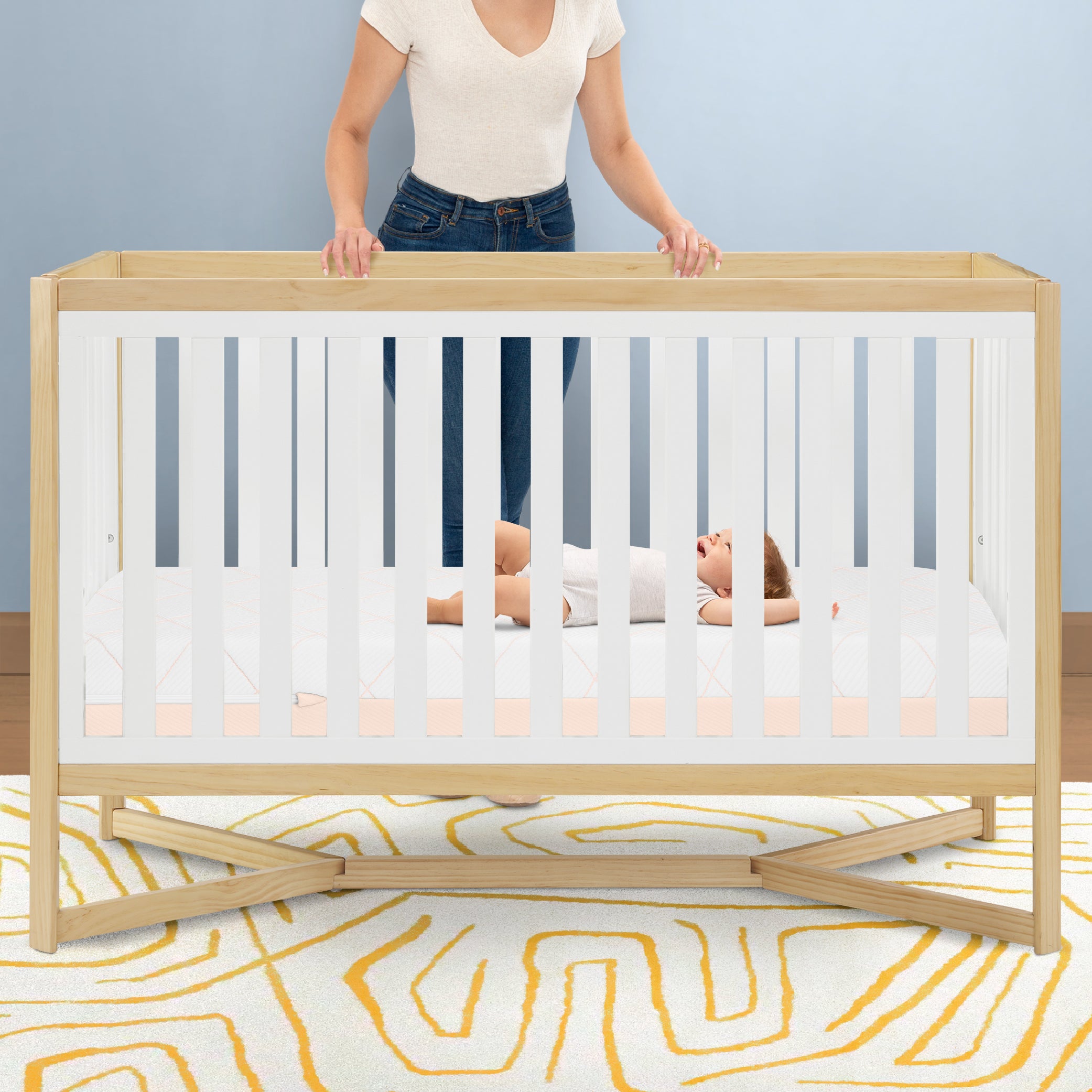 DayDream 2-Sided Crib & Toddler Mattress - Breathable, Waterproof & Hypoallergenic Baby Mattress for Newborns to Toddlers | Perfect for Nursery, Daycare & Travel