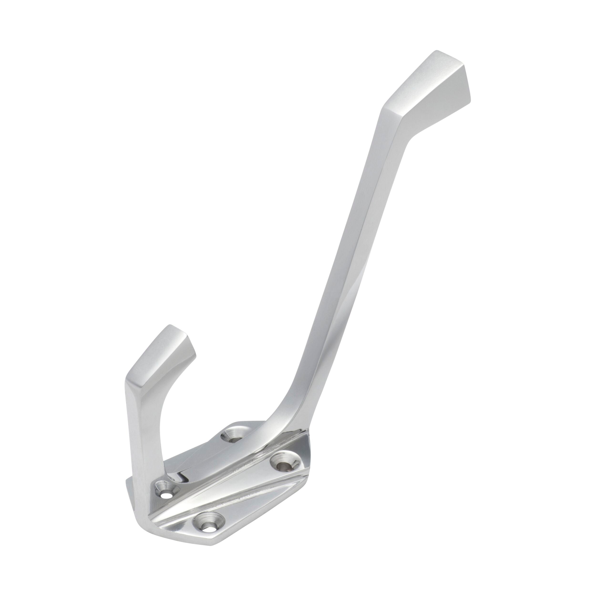 Decorative Chrome-Plated 4022 Hat & Coat Hook - 105mm Height x 85mm Projection - Perfect for Entryway, Mudroom, Bathroom & Closet Organization