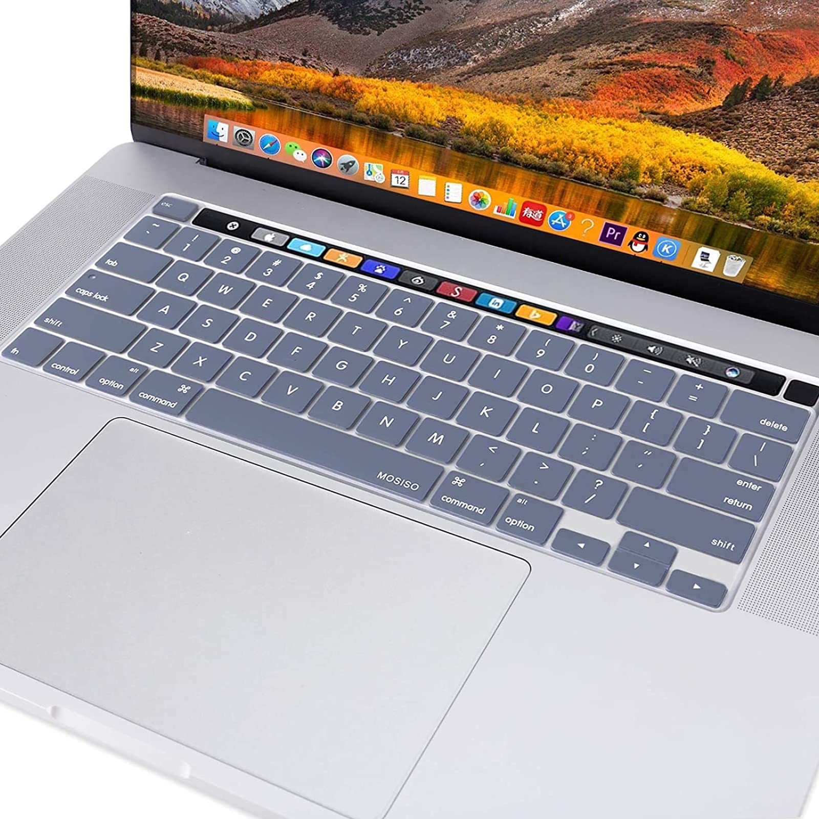 MOSISO Hard Shell Case for MacBook Pro 13 inch 2020 (A2338 M1 A2289 A2251) - Protective Plastic Cover with Keyboard Cover - Lavender Gray - Perfect for Work, Travel & School Use
