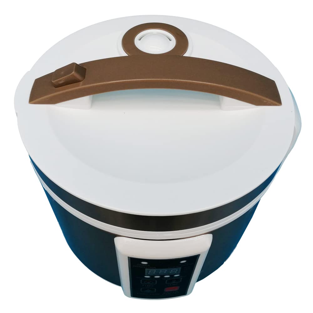 INTSUPERMAI 110V Multi-Functional Fermentation Pot with Thickened Inner Liner - Automatic Smart Fermenter for Black Garlic, Yogurt, Natto, Sweet Rice Wine (5L) - Perfect for Home Brewing, Probiotic Foods & DIY Fermentation Projects