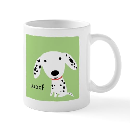 White - Dalmatian Woof Mug