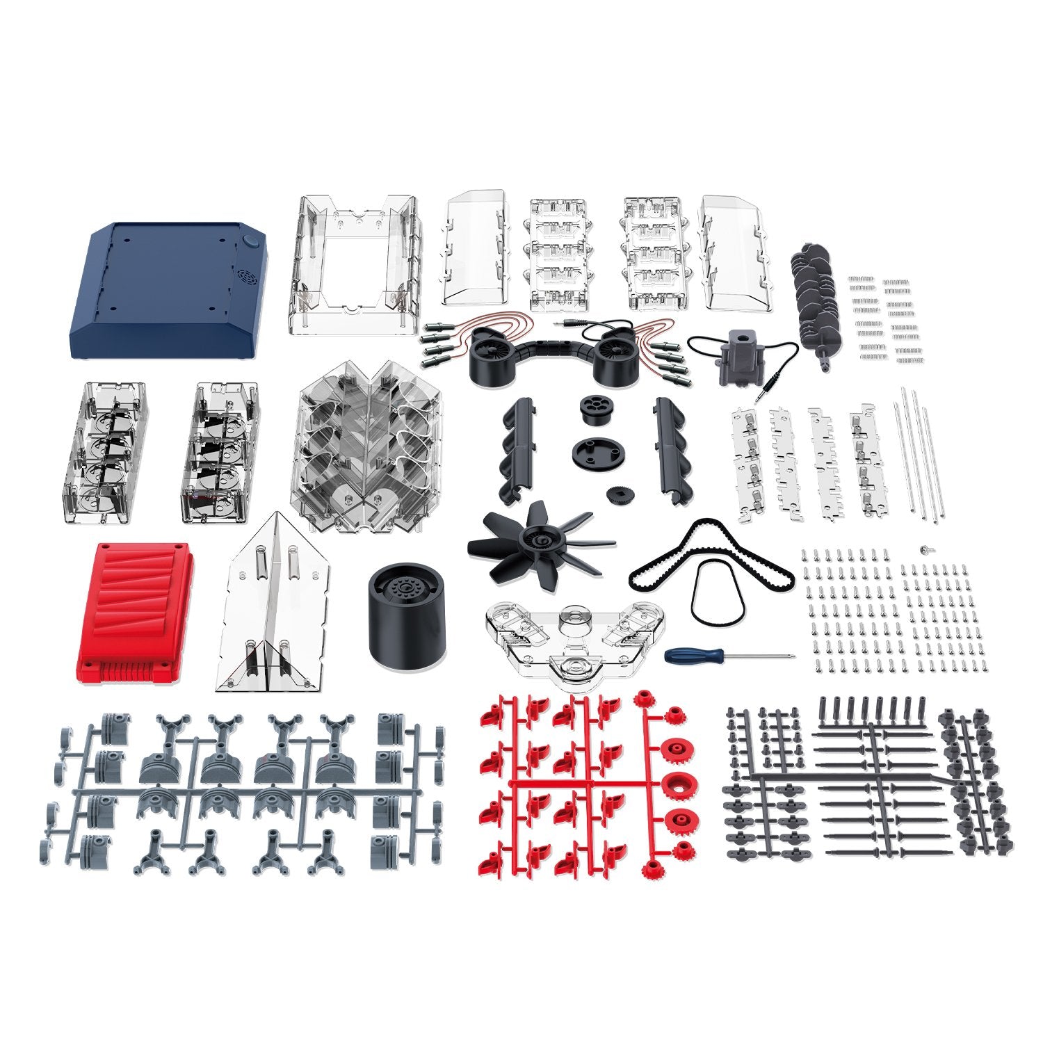 Explore Science V8 Model Engine Kit - DIY STEM Educational Toy for Kids & Adults - Build Your Own Working Mini Engine - Perfect for Science Projects, Learning & Gifts