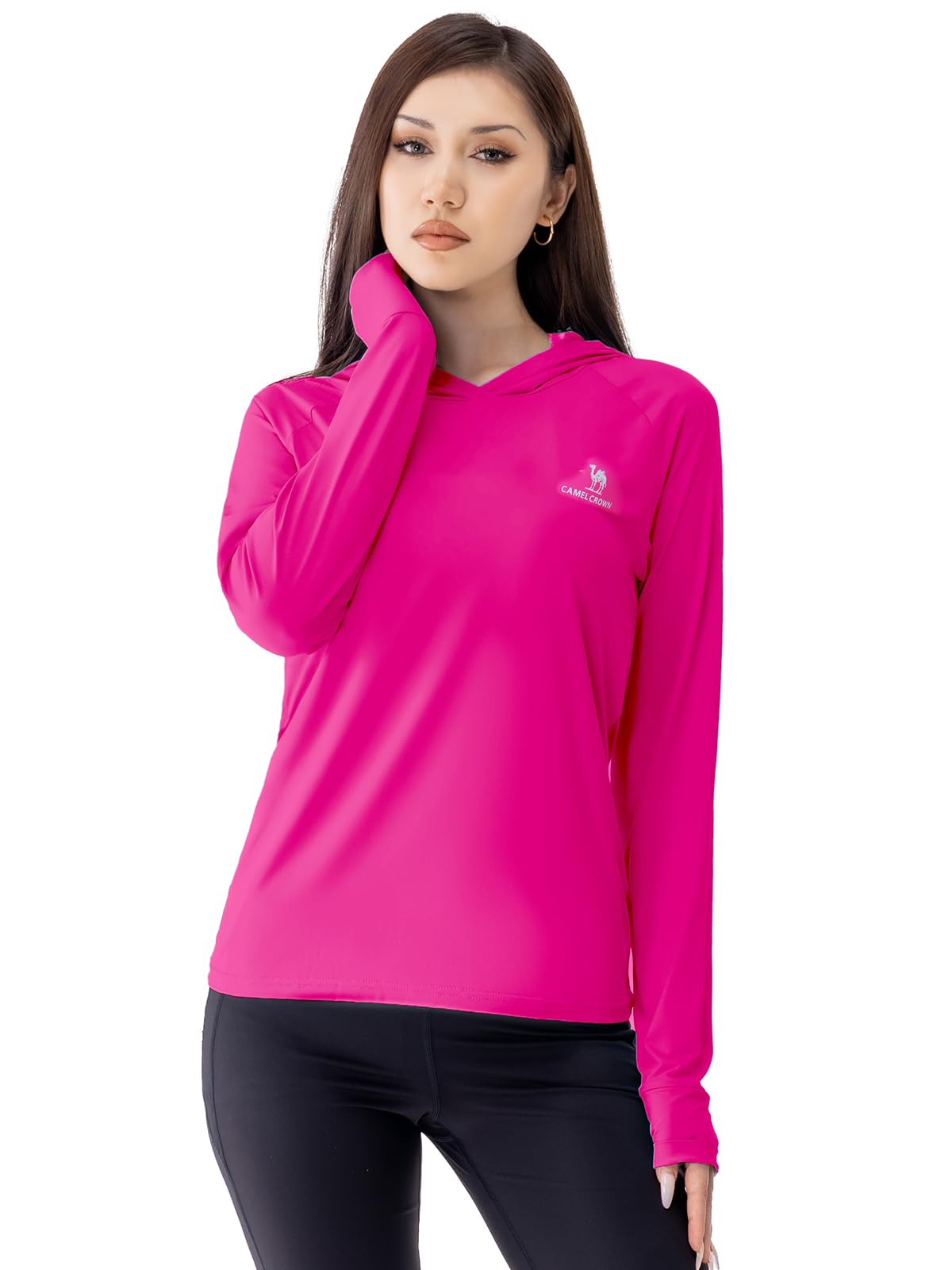 Women's UPF 50+ Rash Guard Swim Top - Lightweight Quick Dry Long Sleeve for Surfing & Swimming