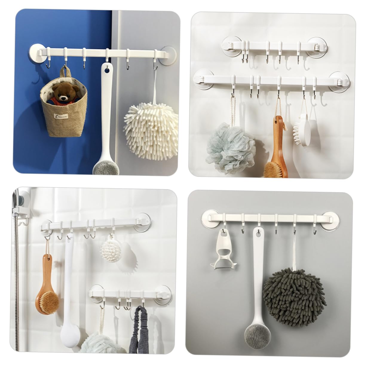 Amosfun Heavy Duty Cup Hooks - 12 Pack Stainless Steel Kitchen Wall Mount Rack for Coffee Mugs & Tea Cups - Space Saving Drying Solution for Small Kitchens, Restaurants & Coffee Shops
