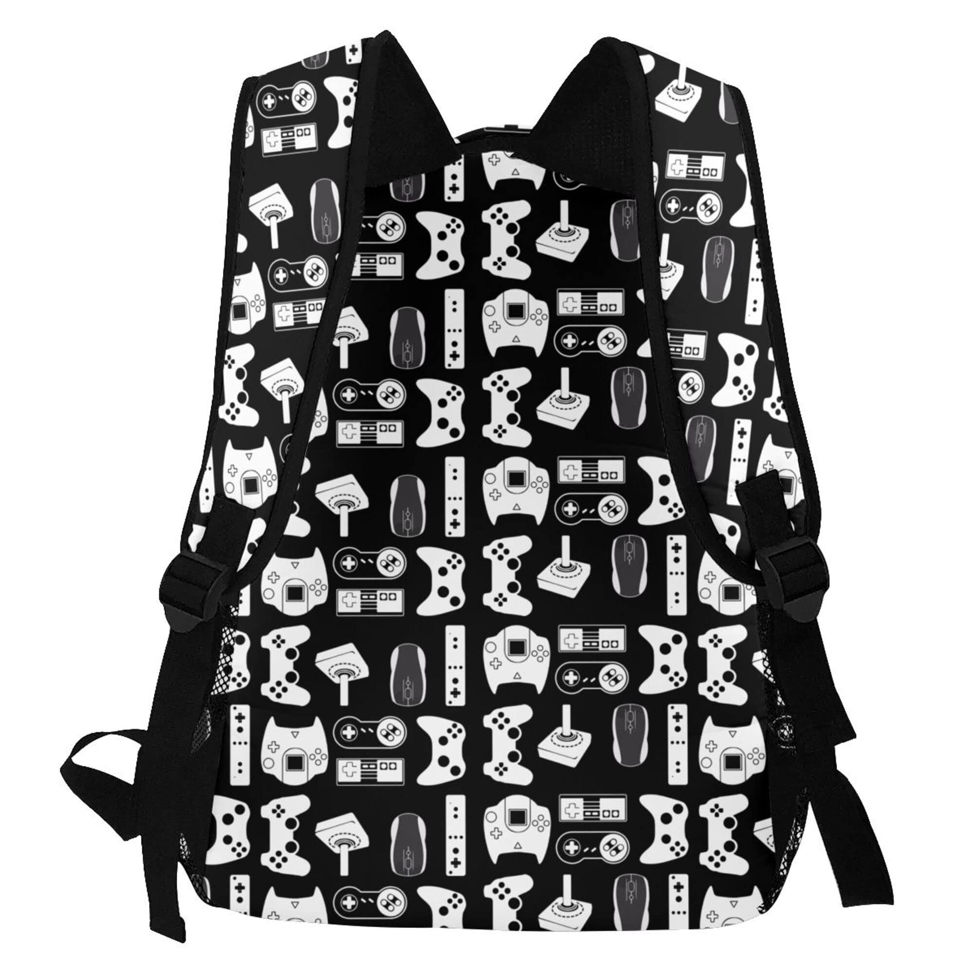 AMRANDOM Men's Video Game Weapon Themed Gamer Backpack - Cool Laptop Bag with Padded Straps & Large Capacity - Perfect for Gaming Conventions, School & Travel