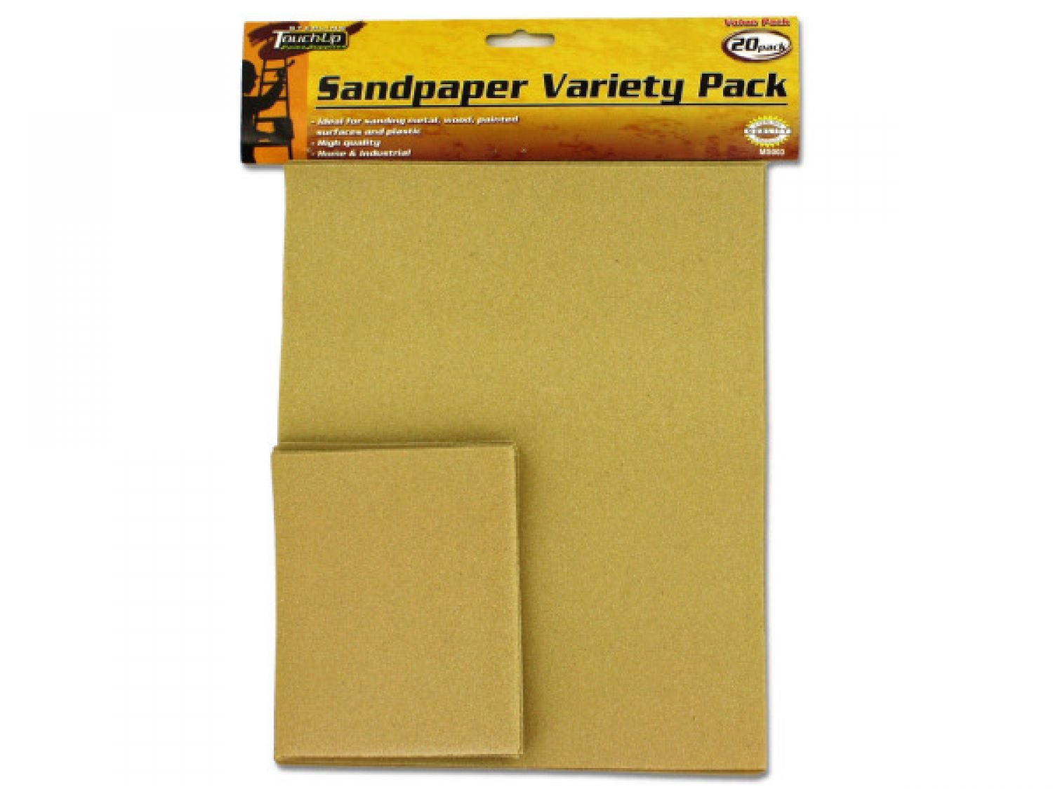 StarSun Depot 30-Piece Sandpaper Variety Pack - Assorted Grits for Woodworking, Metal Polishing & DIY Projects - Ideal for Home Improvement, Auto Repair & Crafting