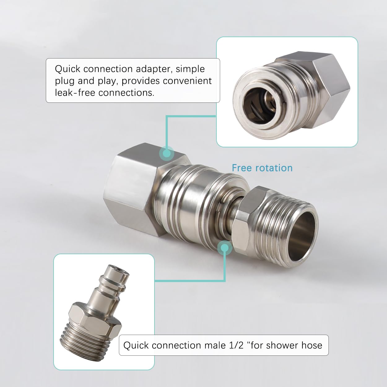 RV Exterior Quick Connect Detachable Shower Head - 71