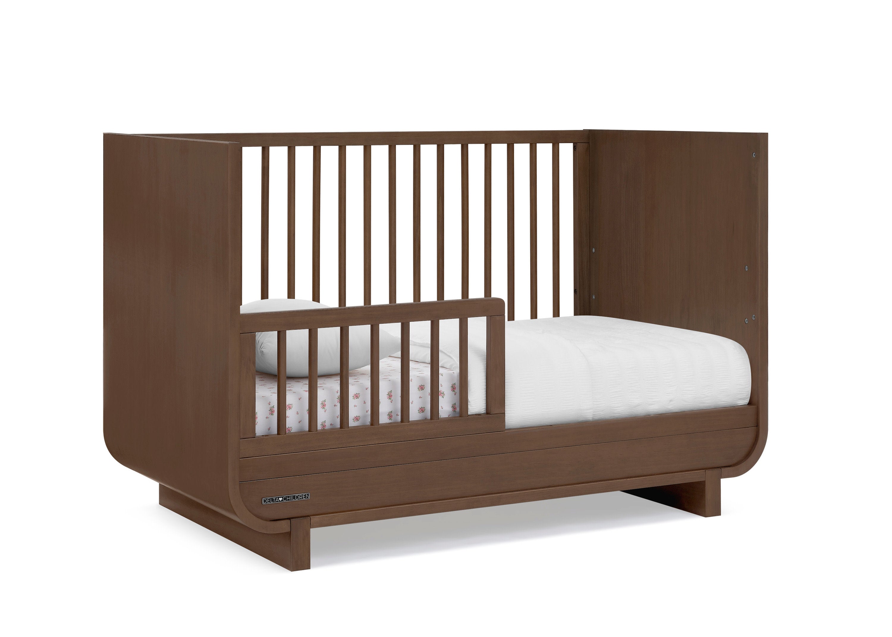 Rhodes 4-in-1 Convertible Baby Crib - Toddler Bed, Daybed & Full-Size Bed - Safe & Stylish Nursery Furniture for Boys & Girls - Perfect for Newborns to Teens Bedroom Decor