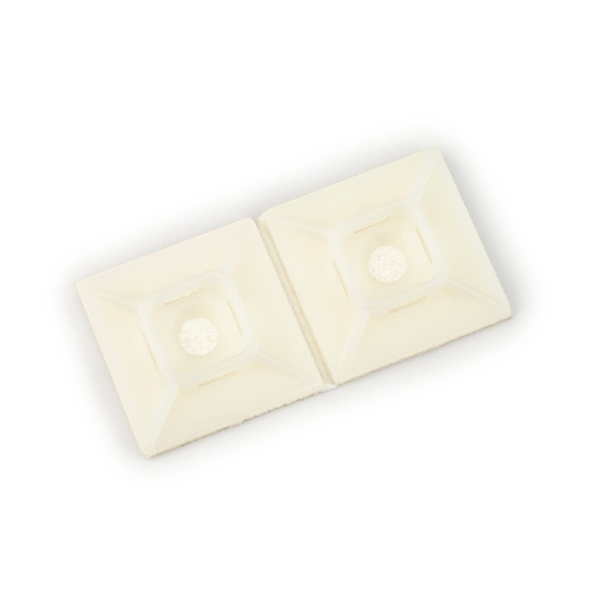 3M Cable Tie Mounting Base CTB1X1NTA C - 4-Way Adhesive Mount for Secure Wire & Cable Management - Ideal for Home, Office & Industrial Organization