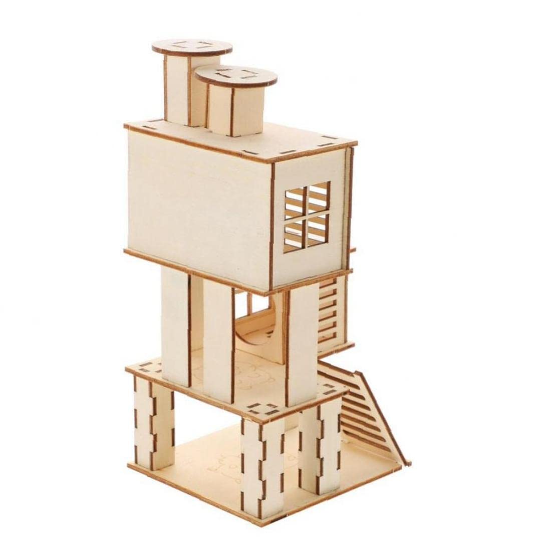 Hamster Cage with Ladder & Slide - Fun Pet Habitat for Playtime