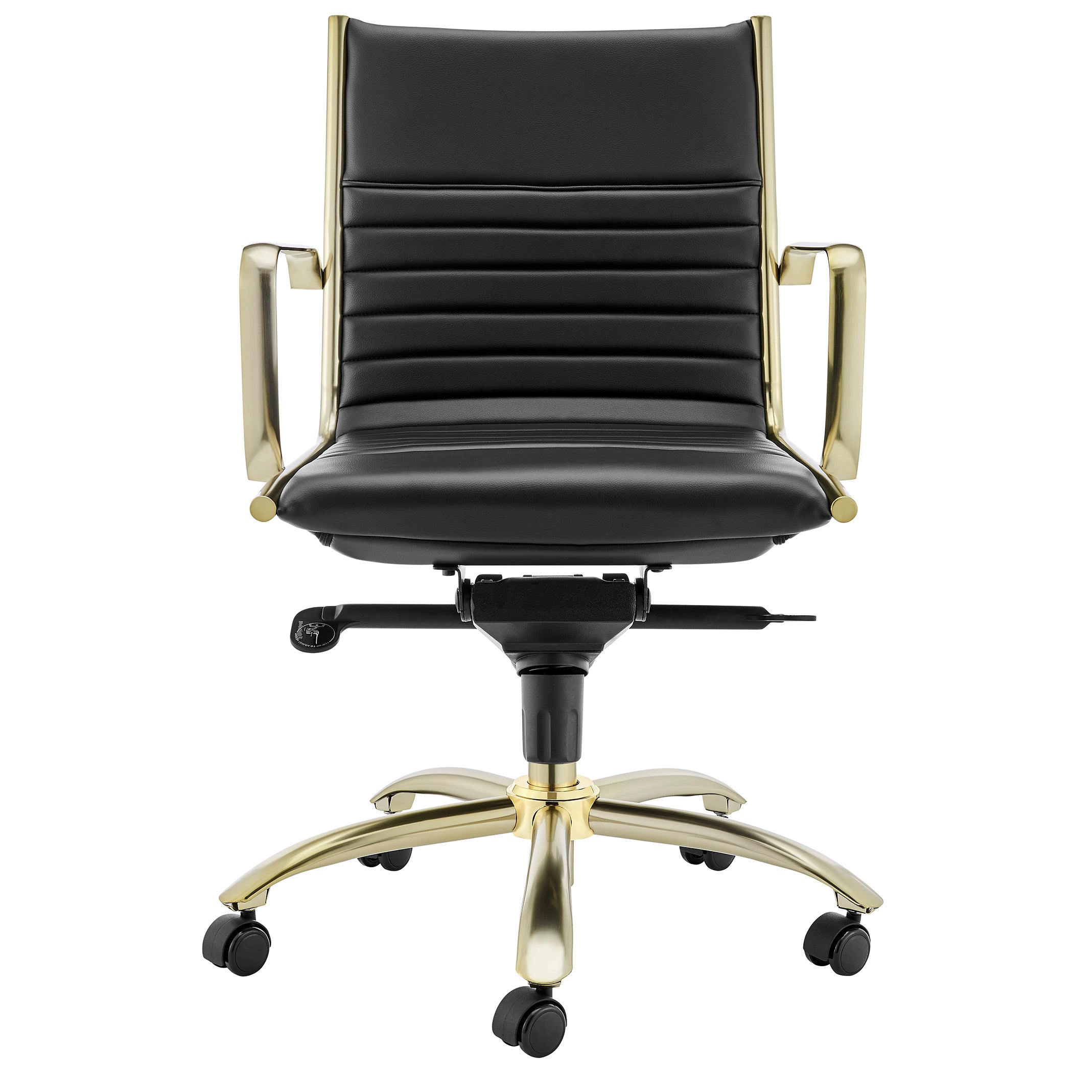 Dirk Low Back Office Chair with Chromed Steel Base - Ergonomic Mesh Desk Chair for Home & Office Workspaces - Perfect for Long Hours of Computer Work, Gaming, and Study Sessions