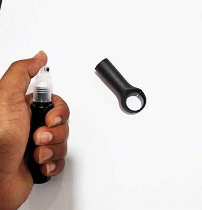 Hunky Dory 20ml Empty Black Pocket Hand Sanitizer Spray Bottle with Belt Clip - 3 Pack | Portable Alcohol Sprayer for Gym, Travel & Outdoor Activities