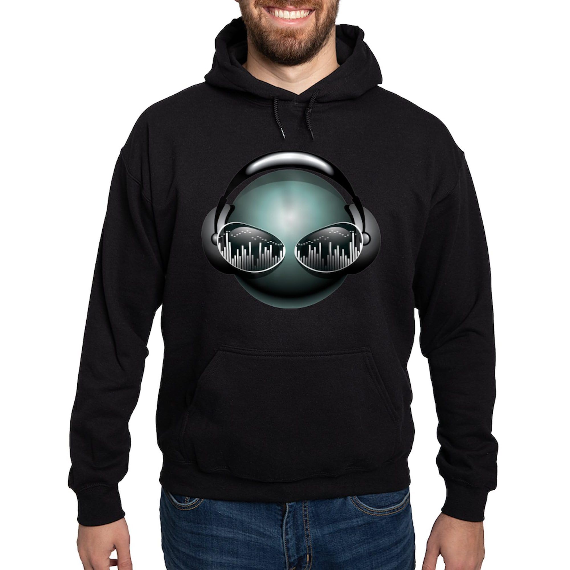 The DJ! Men's Dark Regular Fit Hoodie - Comfortable Cotton Pullover for Music Lovers & Night Outfits | Perfect for Concerts, Parties & Casual Wear