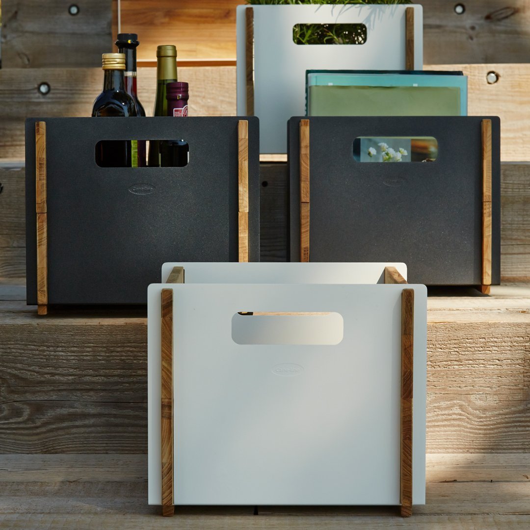 Cane Line Design Team Box - Stylish Storage Box for Outdoor & Indoor Use - Perfect for Patio, Garden, and Home Organization Accessories