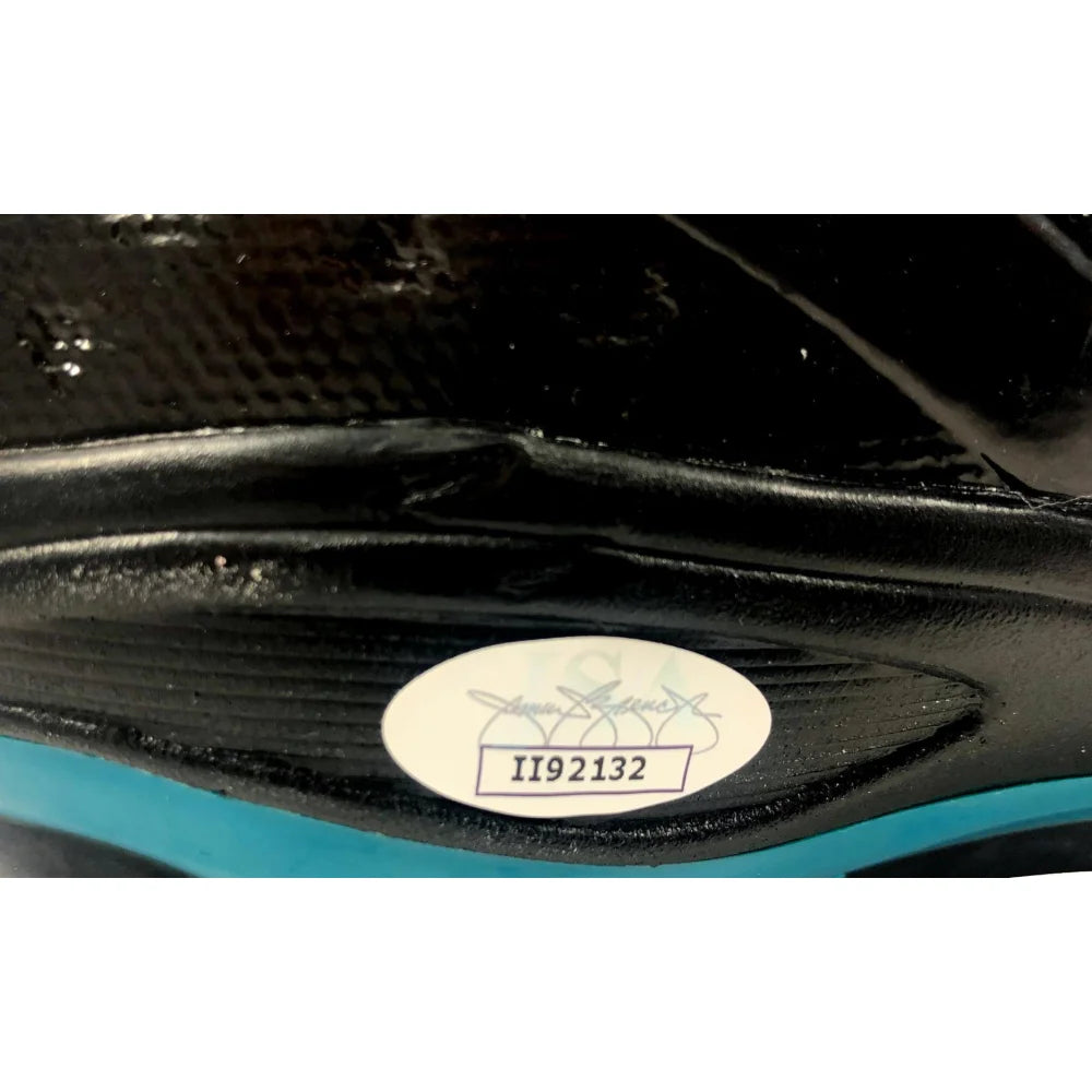 Brent Grimes Autographed Football Cleat - Tampa Bay Buccaneers, Miami Dolphins, Atlanta Falcons Player - JSA Certified - Perfect for NFL Memorabilia Collectors and Sports Fans Display