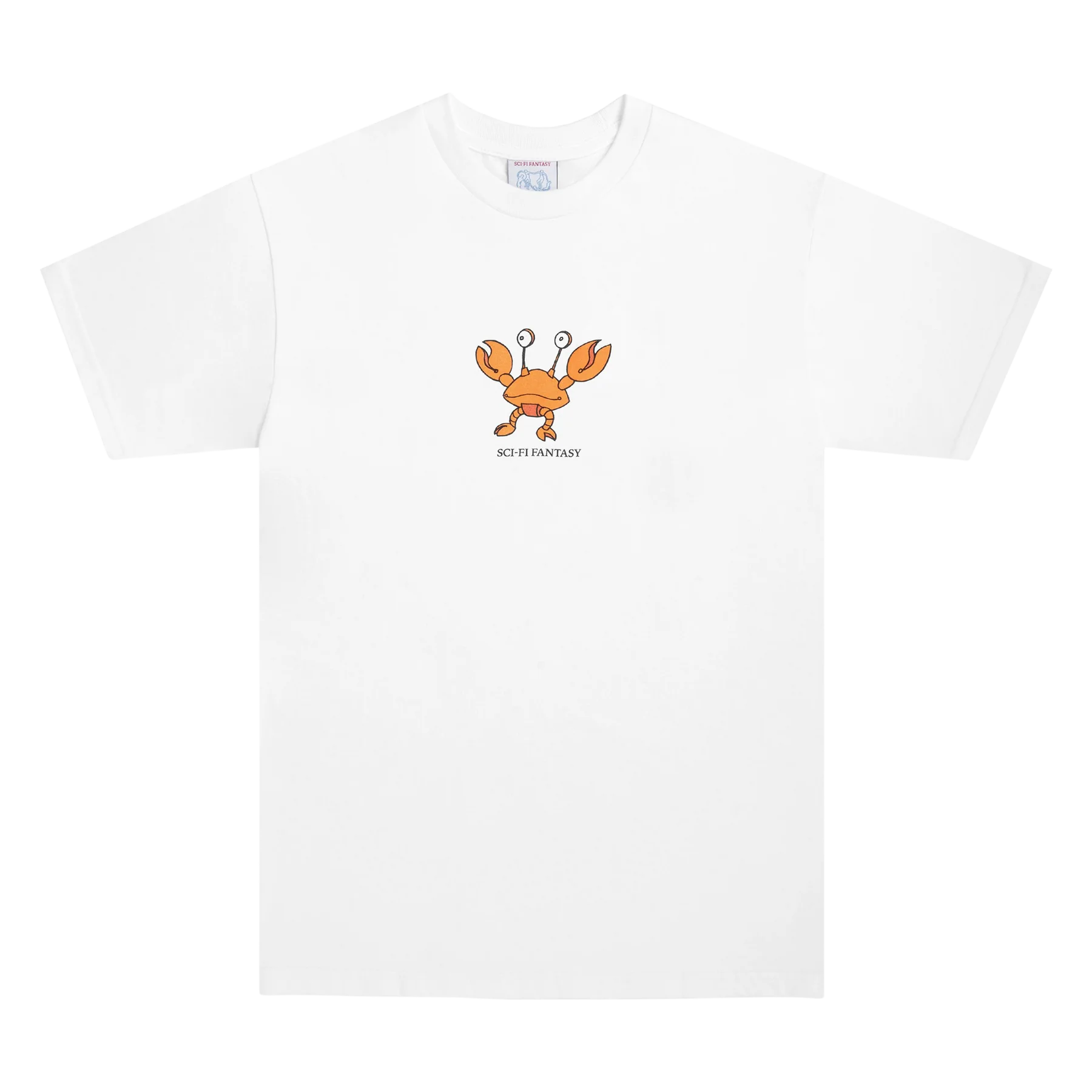 Sci-Fi Fantasy Crab Graphic T-Shirt for Men & Women - Soft Cotton White Tee - Perfect for Cosplay, Comic Con & Casual Wear
