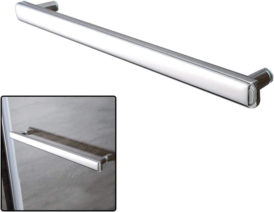 MIQXUAN Stainless Steel Shower Glass Door Handle Pull Set with Washers - Bathroom Door Knobs for Interior & Shower Enclosures - Perfect for Modern Bathroom Upgrades and Spa-Like Showers